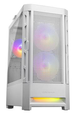 COUGAR PC skříň DUOFACE Pro White Mid Tower Airflow Front Panel TG Left Panel 2 x ARGB 140mm & 1x 120mm Fans