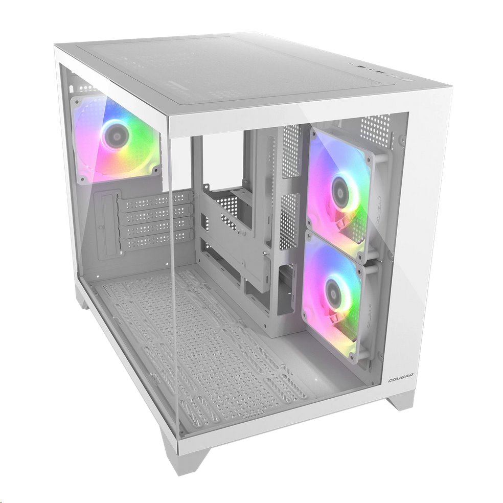 COUGAR PC skříň FV150 RGB White Mini tower