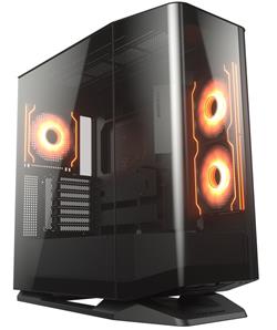 COUGAR PC skříň FV270 Black Mid tower tempered curved glass perimeter quick detachable air filters up to 9 fans