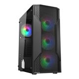 COUGAR PC skříň MX110 RGB Black (system build version) Mid Tower 4 x 120mm fans RGB