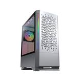 COUGAR PC skříň MX430 Air RGB Black Mid Tower Air Vents Front Panel with ARGB strips 3 x ARGB Fans 4mm TG Left Panel