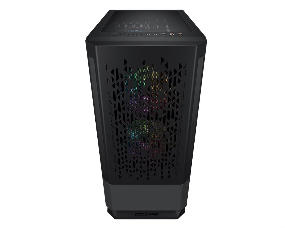 COUGAR PC skříň MX430 Air RGB White Mid Tower Air Vents Front Panel with ARGB strips 3 x ARGB Fans 4mm TG Left Panel