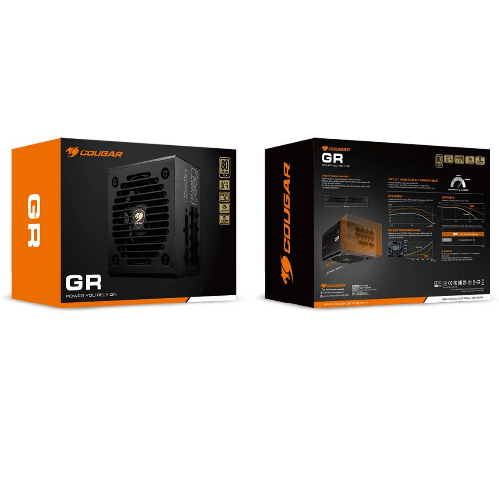 COUGAR PC zdroj GR 850W 80+ Gold, Fully modular