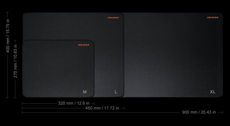 COUGAR podložka pod myš TURBO XL 900 x 400 x 3mm water proof anti-slip rubber