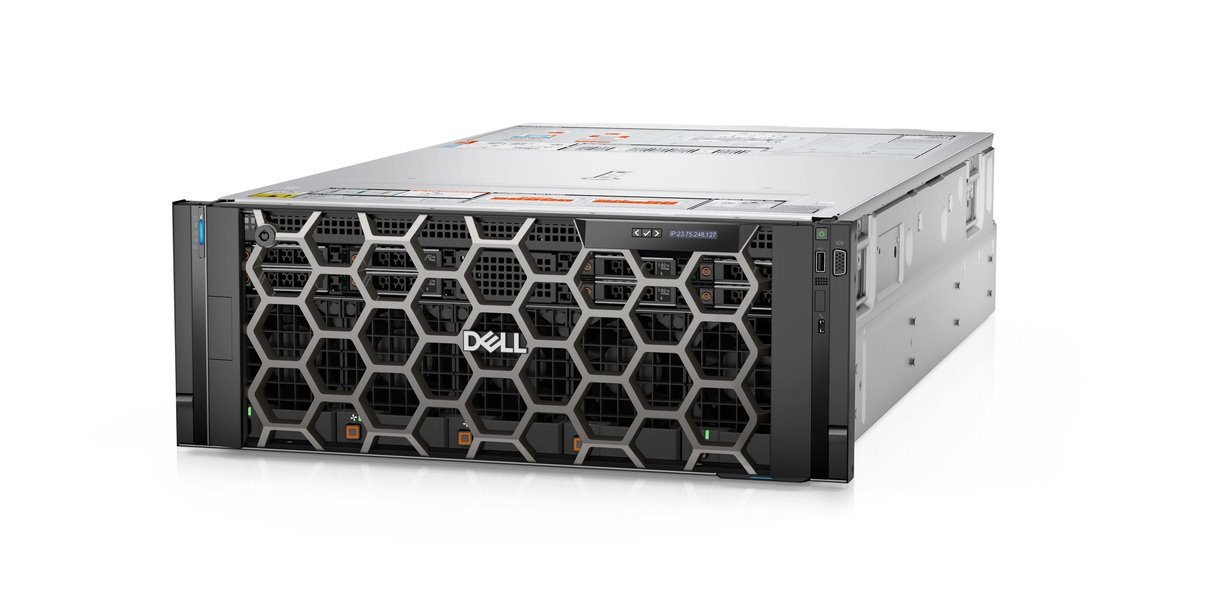 DELL PowerEdge XE8640 2x6542Y, 16x32GB, 2x3.84TB NVMe, 8xNVMe, iDRAC 9 Ent., 4x2800W, H100 80GB, 4U, Rack, 3Y PS NBD