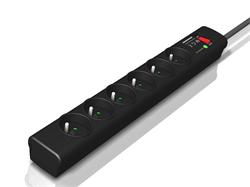 EATON Protection Strip 6 FR, přepěťová ochrana, 6 výstupů, zatížení 10A - poškozený obal