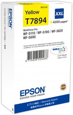 Epson inkoust WF5000 series yellow XXL - 34.2ml