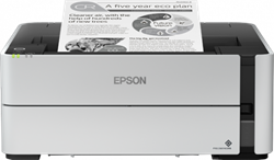 Epson inkoustová tiskárna EcoTank M1180, A4 mono, duplex, USB, WiFi, LAN