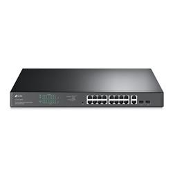 18-Port Gigabit Easy Smart Switch with 16-Port PoE+ PORT: 16× Gigabit PoE+ Ports, 2× Gigabit Non-PoE Ports, 2× Combo Gi