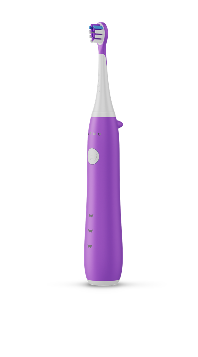 AENO Elektrický dětský kartáček DB9V - 19200 RMP, 3 módy, 600mAh, 3 hlavice Fialová
