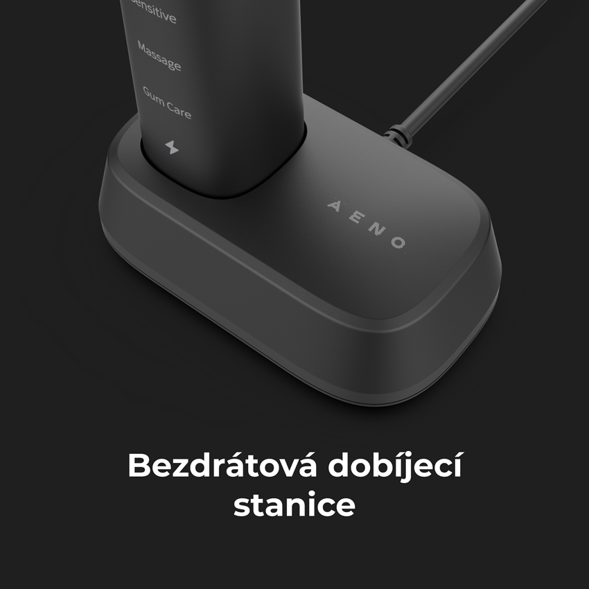 AENO Elektrický kartáček DB6 - 46000 RPM, 5 módů, Černá