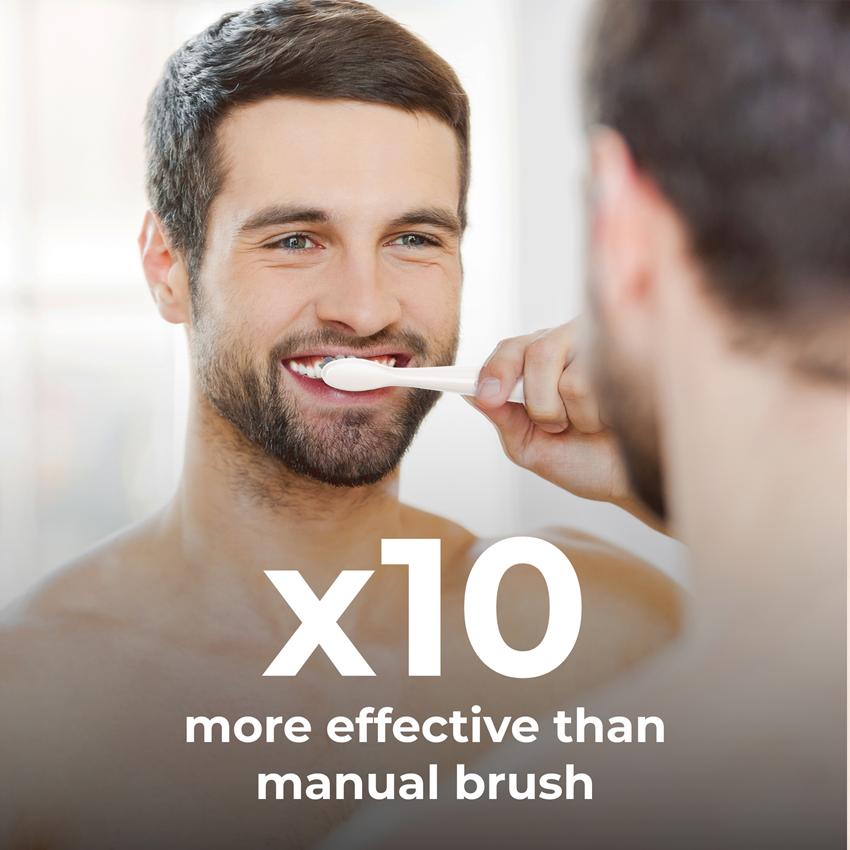 AENO Elektrický kartáček DB7 - 30000 RPM, 3 módy, Smart, 1 hlavice + 2 samolepky, Bílá