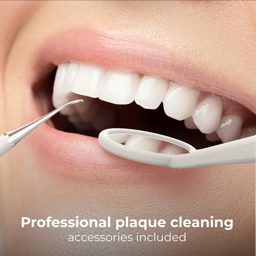 AENO Elektrický kartáček DB8 - 30000 RPM, 3 módy, 3 hlavice, zrcátko, čistící nástroj, Bílá