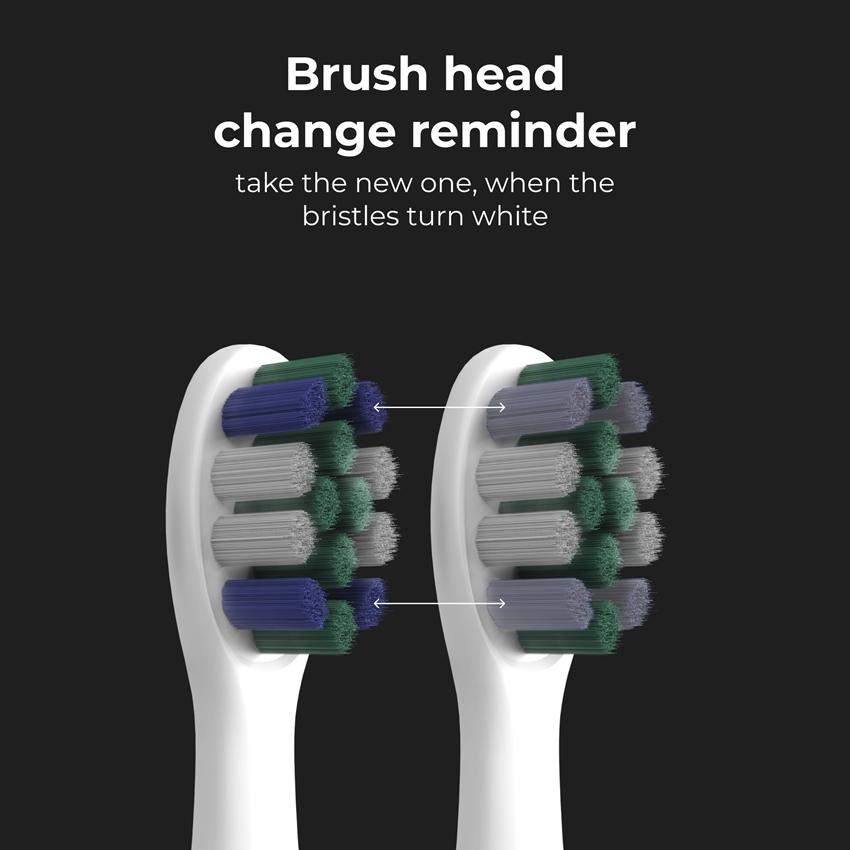 AENO Elektrický kartáček DB8 - 30000 RPM, 3 módy, 3 hlavice, zrcátko, čistící nástroj, Bílá