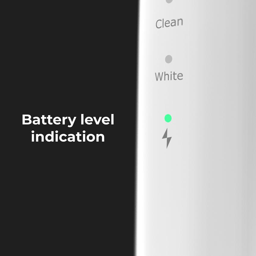 AENO Elektrický kartáček DB8 - 30000 RPM, 3 módy, 3 hlavice, zrcátko, čistící nástroj, Bílá