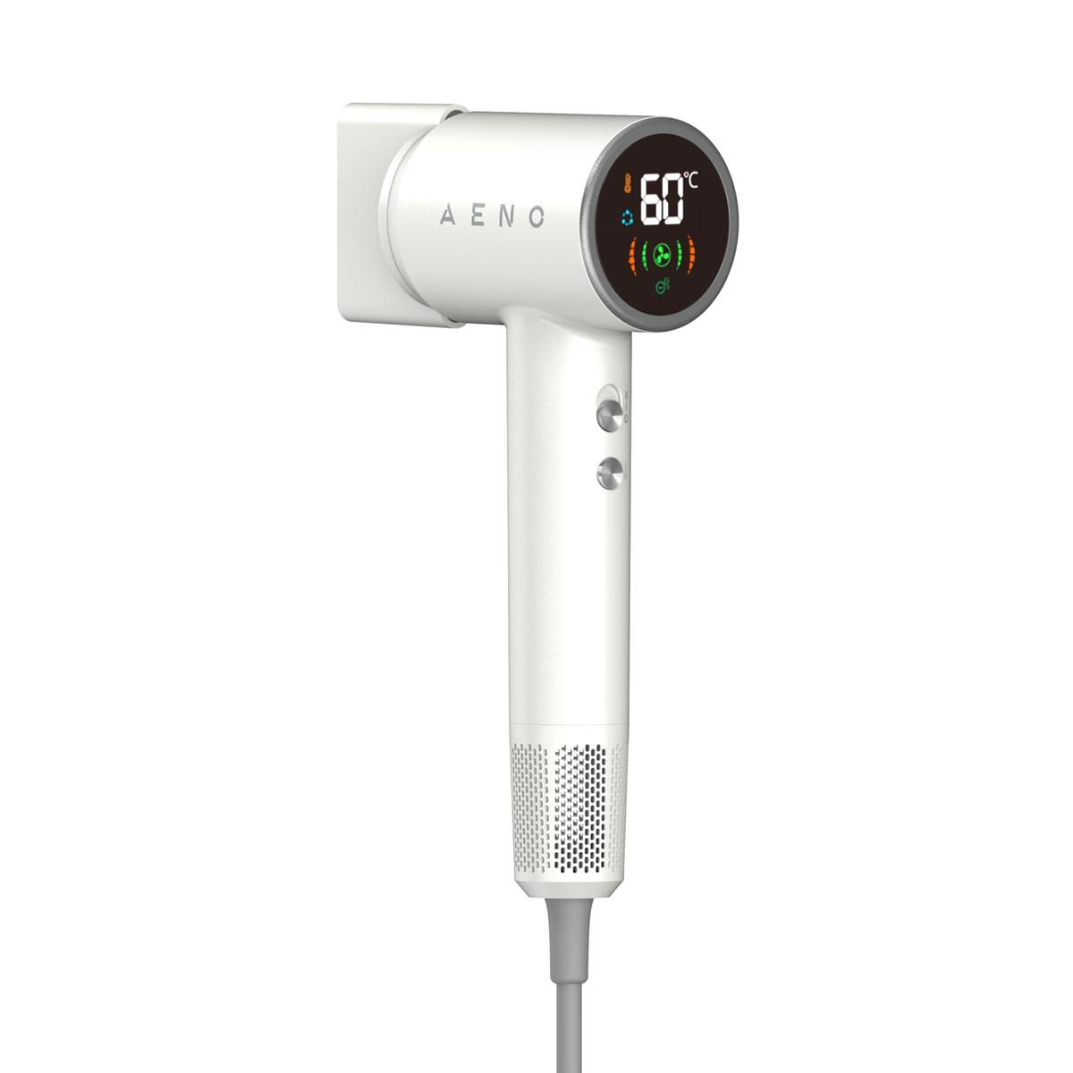 AENO Fén na vlasy HD4 - vysokorychlostní fén, technologie Dynamic Heat, Ionizace, LCD displej