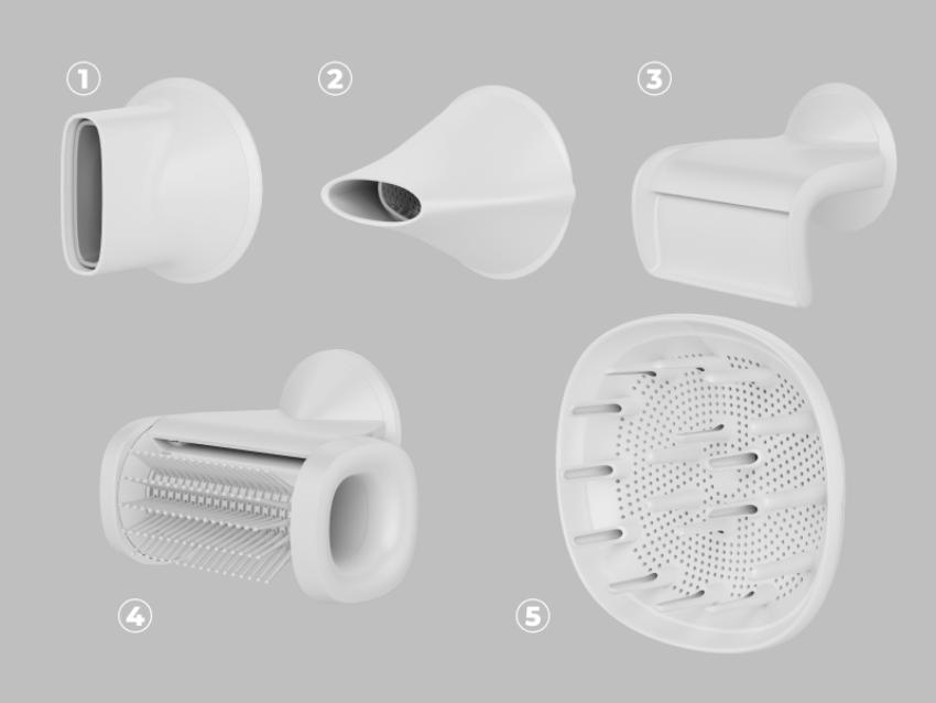 AENO Fén na vlasy HD5 - barva bílá