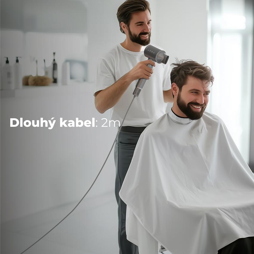 AENO Fén na vlasy HD5 - barva šedá