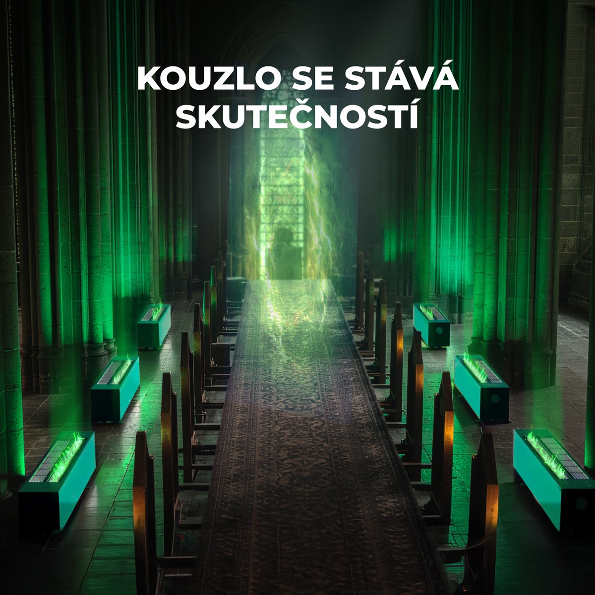 AENO FH1S Chytré Topení,konvekce + efekt plamene, 2000W, Bílá