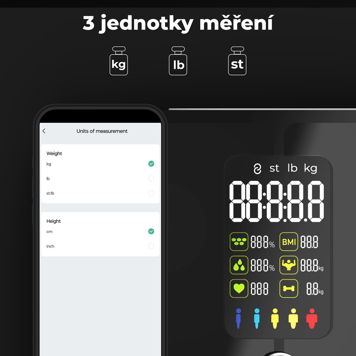 AENO SMART osobní váha BS2S