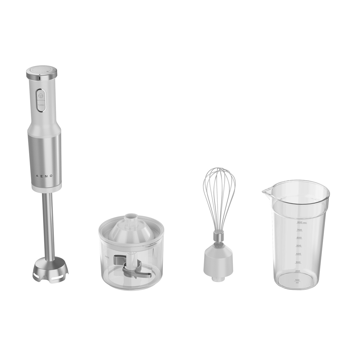 AENO Tyčový mixér HB4W - 1200W, šlehač, sekáček, nádoba, bílá