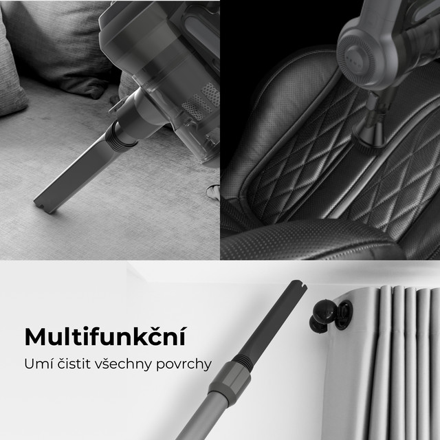 AENO Tyčový vysavač SC1 - 45min, 80dB, 12Kpa, Rotační kartáč