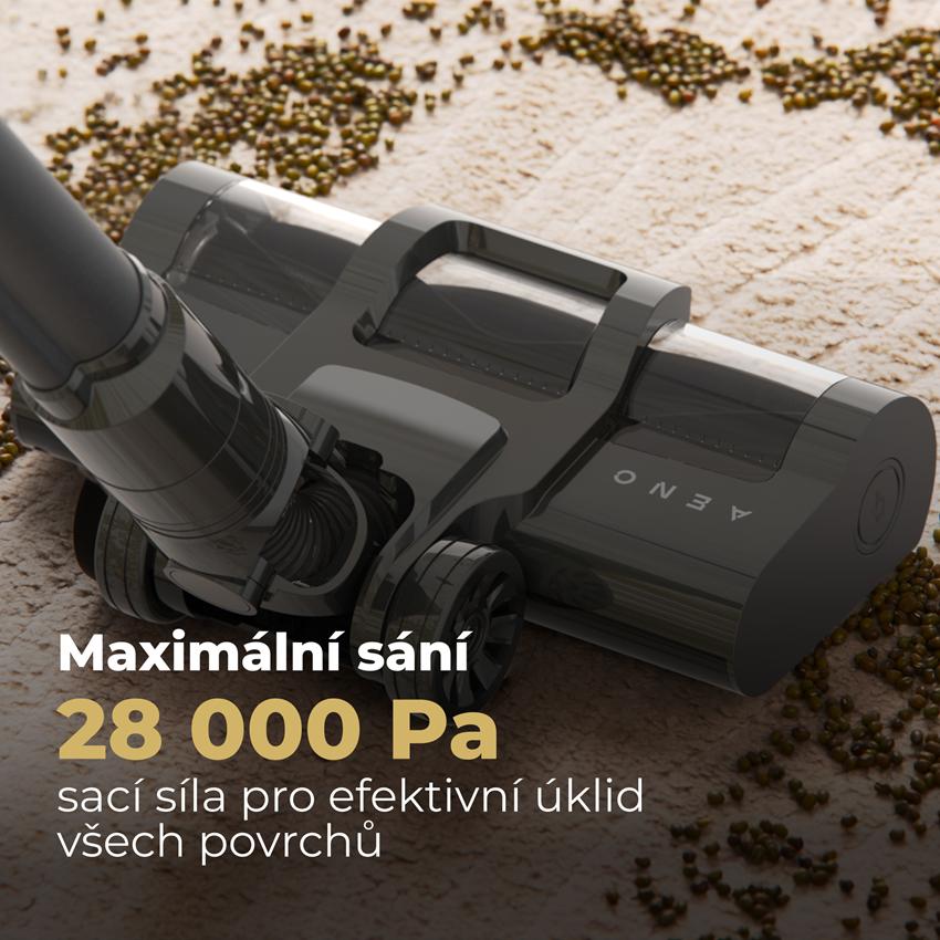 AENO Tyčový vysavač SC2 - 60min, 28Kpa, 530W, 800ml koš, 2500mAh, 29.6V, Auttomatická nastavení sání, Cyklón filtrace