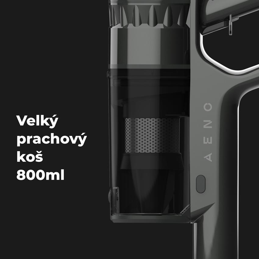 AENO Tyčový vysavač SC2 - 60min, 28Kpa, 530W, 800ml koš, 2500mAh, 29.6V, Auttomatická nastavení sání, Cyklón filtrace