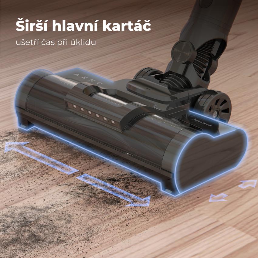 AENO Tyčový vysavač SC2 - 60min, 28Kpa, 530W, 800ml koš, 2500mAh, 29.6V, Auttomatická nastavení sání, Cyklón filtrace