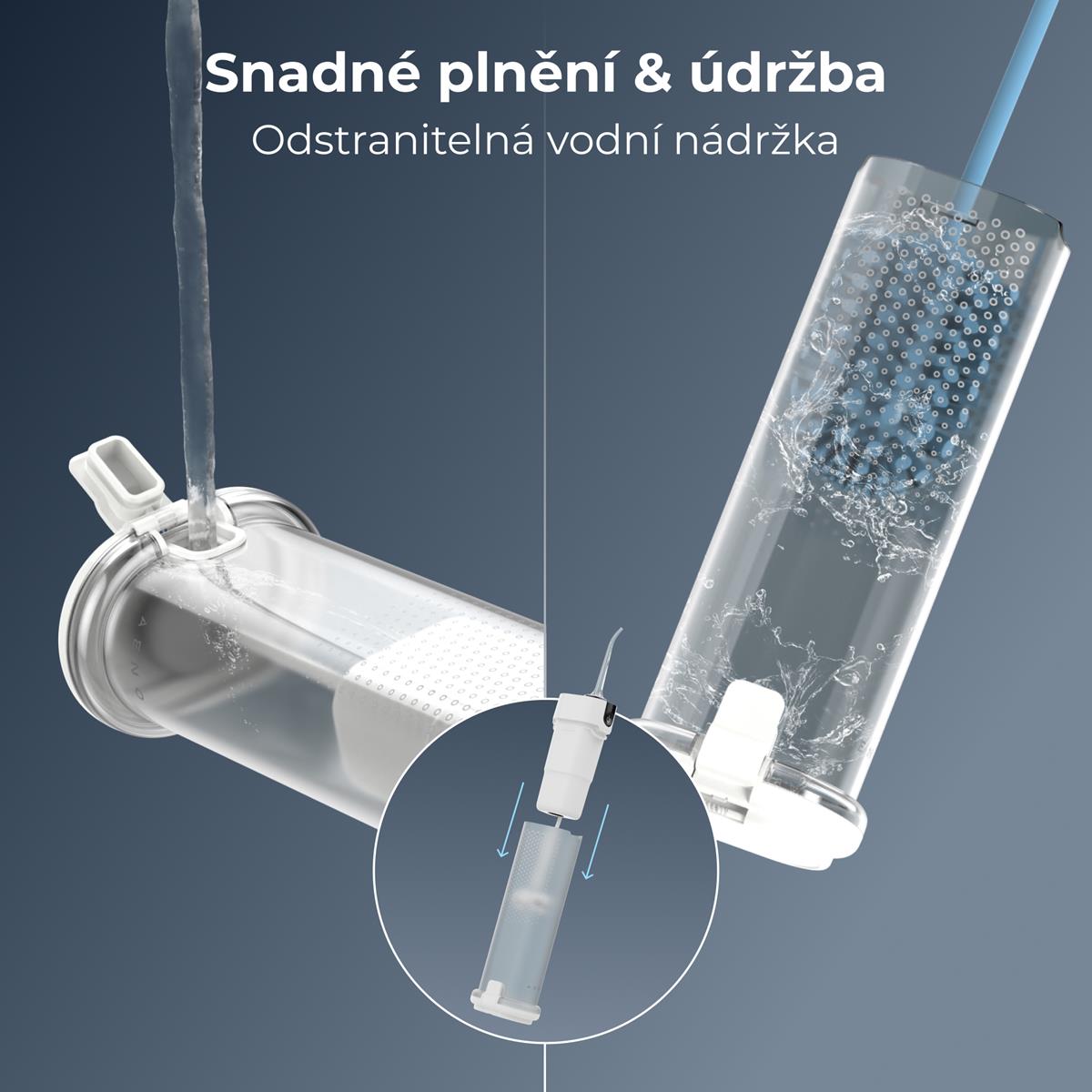 AENO Ústní sprcha DI3 - UV dezinfekce, dětský režim