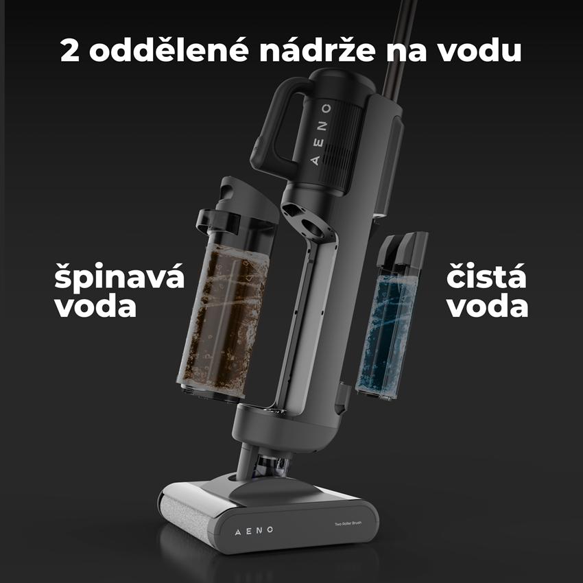 AENO Víceúčelový vysavač TC1 - 45min, 650ml nádrž, 4000mAh, 21.6V, sání 14kPa