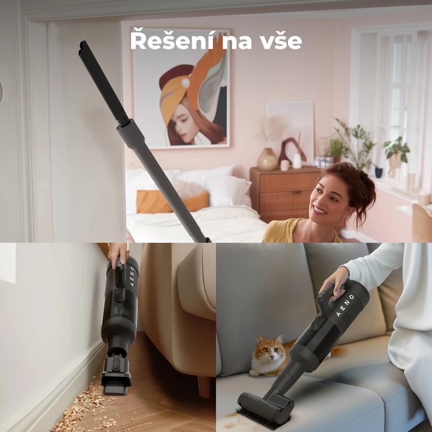 AENO Víceúčelový vysavač TC1 - 45min, 650ml nádrž, 4000mAh, 21.6V, sání 14kPa