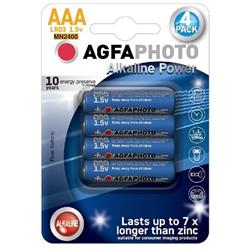 AgfaPhoto Power alkalická baterie 1.5V, LR03/AAA, 4ks