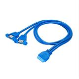 Akyga Adaptér goldpin ATX/2xUSB 3.0, 65cm