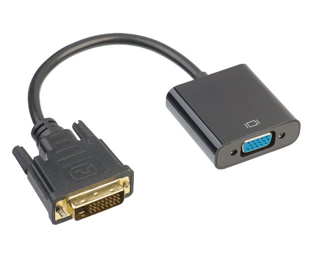 Akyga adaptér s kabelem/DVI/VGA/15cm