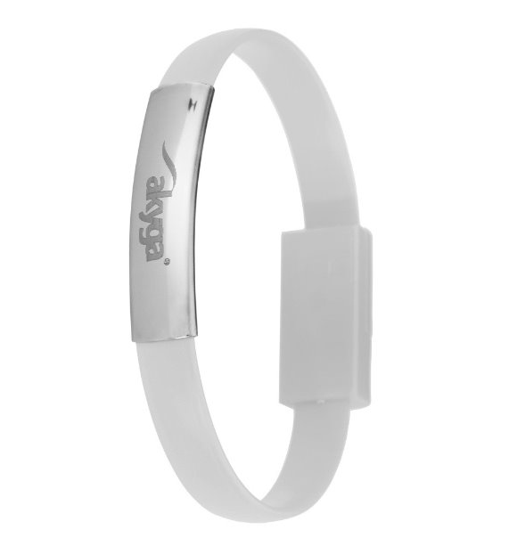 Akyga Adaptér USB-A/USB type C, ABS, bílá, 23cm