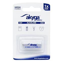Akyga alkalická baterie 23A Zn-MnO2, 12V/48mAh, blister 1x