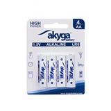 Akyga alkalická baterie AA LR6 Zn-MnO2, 1.5V/3050mAh, blister 4x
