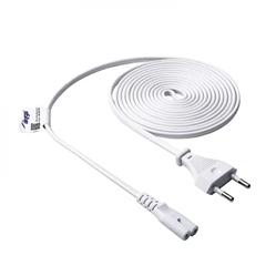 Akyga napájecí kabel 3m/250V/CEE 7/16 na IEC C7/2x0.5mmm2 - bílá