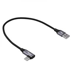 Akyga kabel USB A + USB type C mesh, 30cm