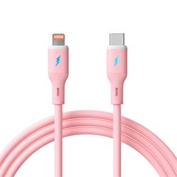 Akyga Kabel USB-C / Lightning 1m AK-USB-71 30W, Pink Silicone