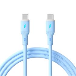 Akyga Kabel USB-C / USB-C 1m AK-USB-68 60W, Blue Silicone