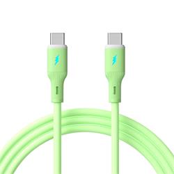 Akyga Kabel USB-C / USB-C 1m AK-USB-69 60W, Green Silicone