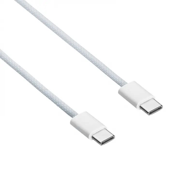 Akyga Kabel USB-C / USB-C 2.0 60W, bílá 50cm