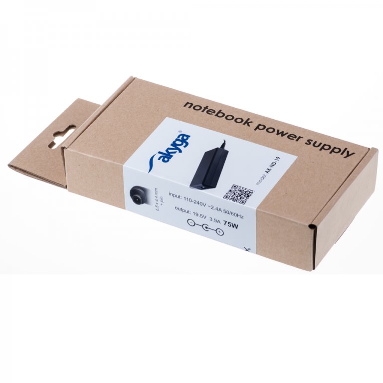 Akyga Nabíječka na notebook 19.5V/3.9A 75W 6.5x4.4 mm + pin pro SONY