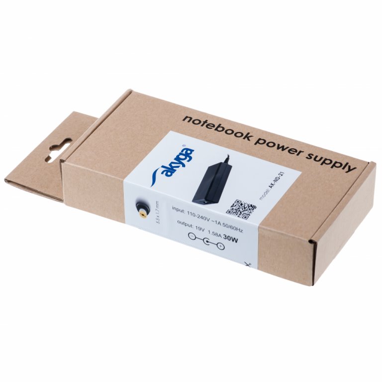 Akyga Nabíječka na notebook 19V/1.58A 30W 5.5x1.7 mm pro ACER