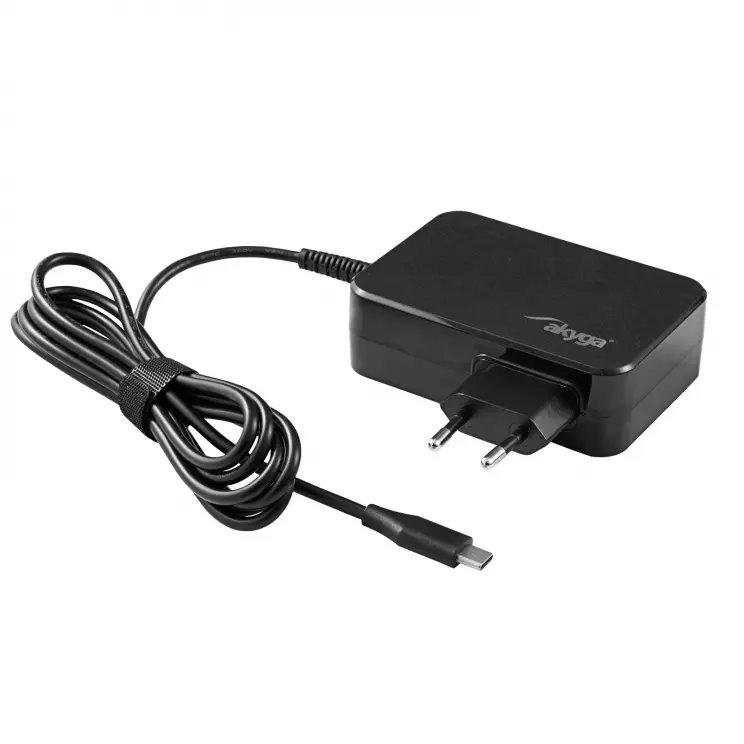Akyga Napájecí adaptér 5-20V / 3-4.5A 90W USB-C, GaN - 1,8m