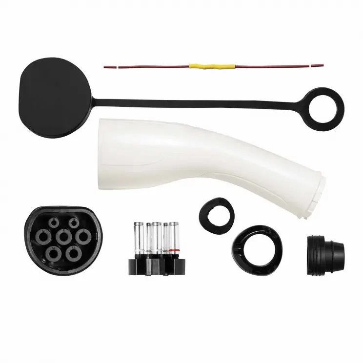 Akyga Napájecí adaptér Typ 2, 1-fáze female, 32A - bílá