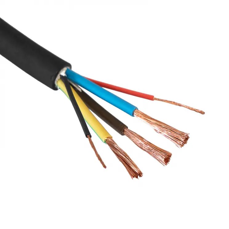 Akyga Napájecí kabel CU 3x6mm2 + 2x0,75mm2 1fázový 32A 450/750V, mětráž