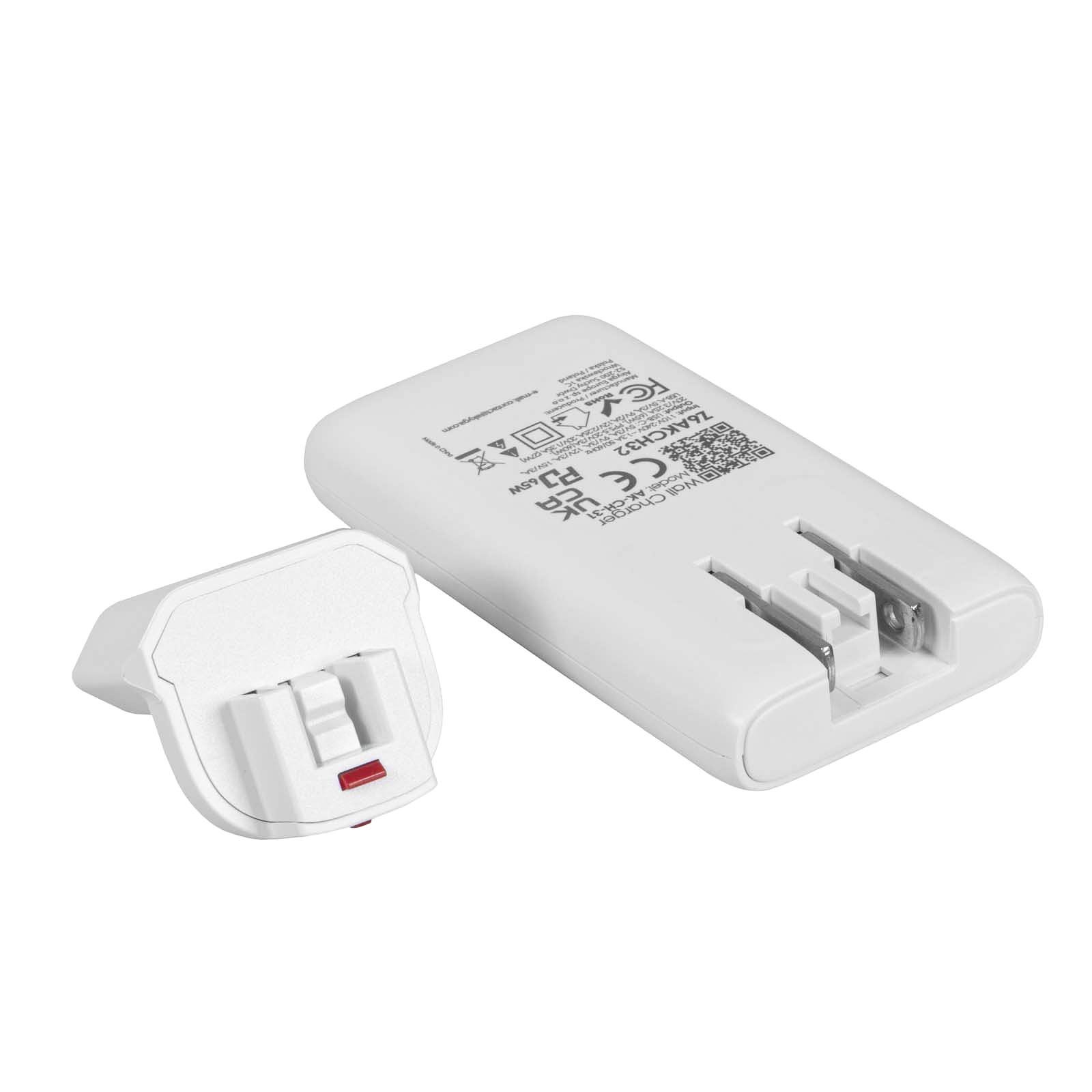 Akyga USB Nabíječka AK-CH-32 2x USB-C PD 5-20V / max. 3.25A 65W Quick Charge 4+ GaN